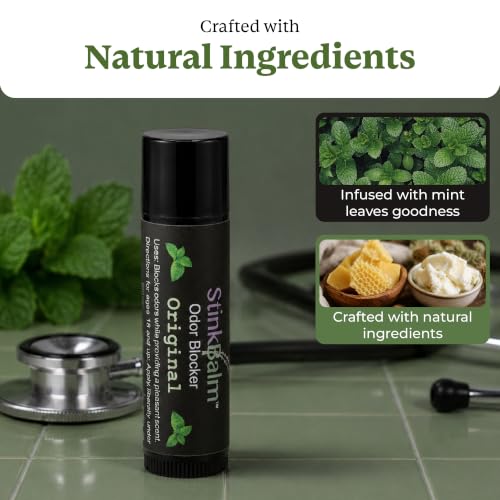 StinkBalm Original Mint & Menthol Under-Nose Odor Masking Balm
