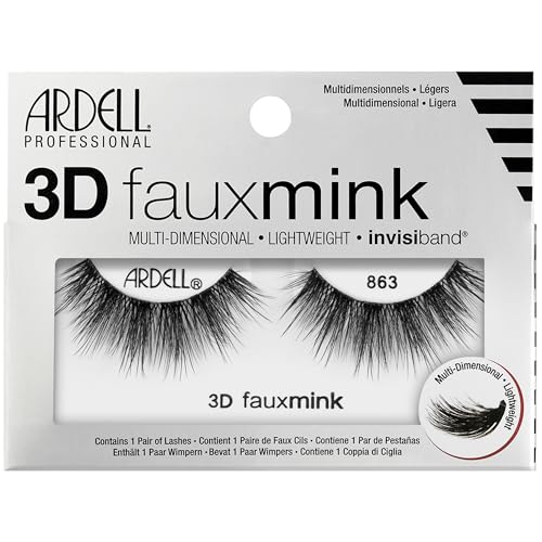 Ardell 3D Faux Mink Lashes 863 - Multi-Dimensional Wispy Finish