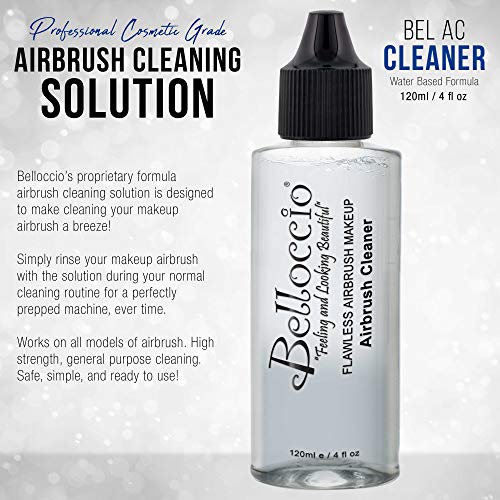 Belloccio Airbrush Cleaner - 4 Ounce Makeup Cleaning Solution