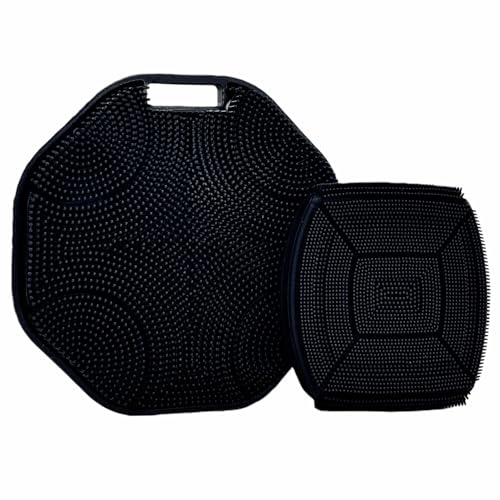 YEADMAL Silicone Body & Face Scrubber Set - Gentle Exfoliator