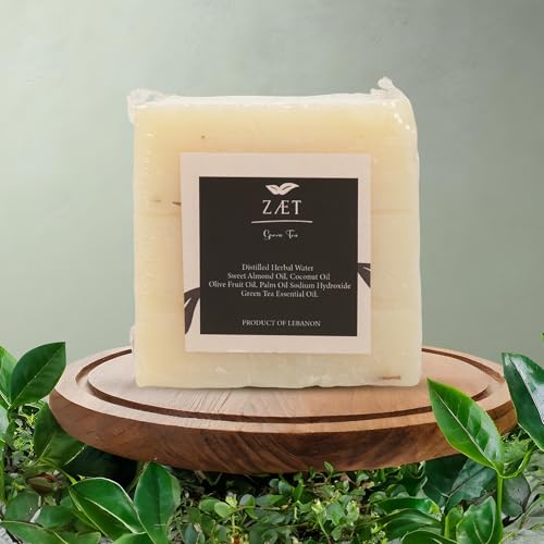 ZÆT Green Tea Soap Bar 2 Pack - 140g Natural Handmade Body & Face Soap