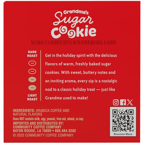 Community Coffee Grandma's Sugar Cookie K-Cup Pods - 10 Count