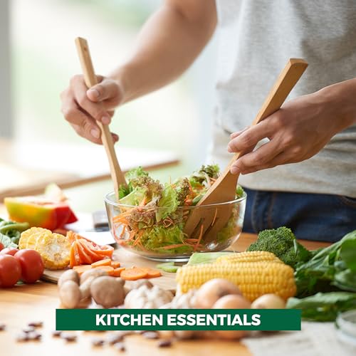 Freshware 6-Piece Bamboo Wooden Utensils Set for Cooking