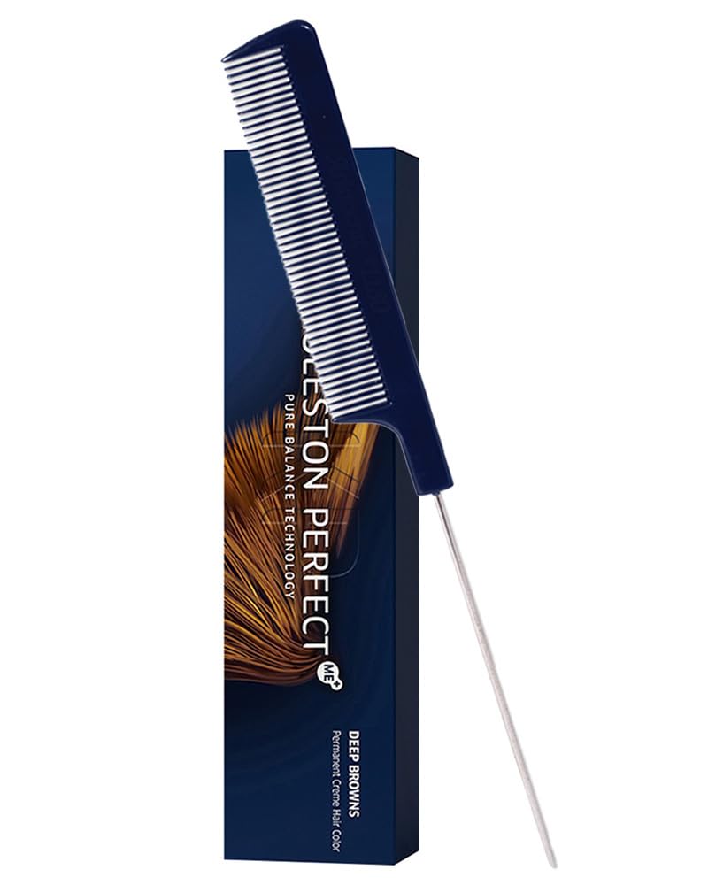 Koleston Perfect ME+ Medium Brown Ash Hair Color - Permanent Creme Dye 2oz | Includes Tail Comb
