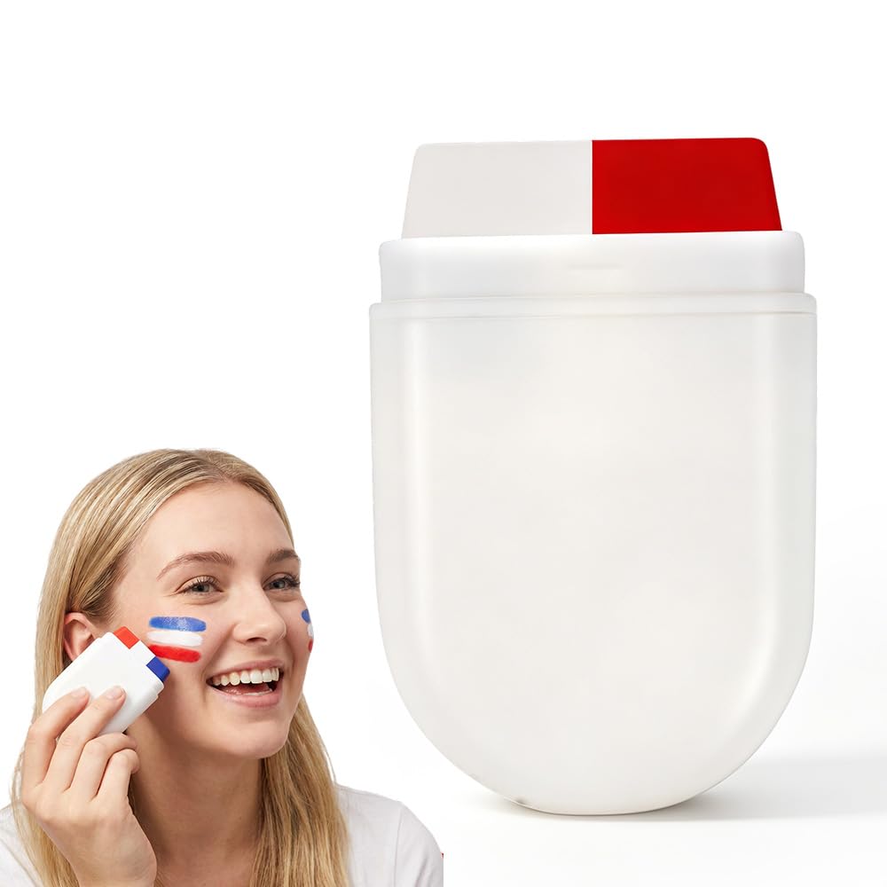 Face Paint Stick for Sports Fans - Washable Red, White & Green Body Paint for Baseball & Soccer Games | 2026 Design