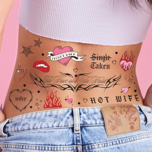 Bachelorette Party Temporary Tattoos - Cheeky Designs Set