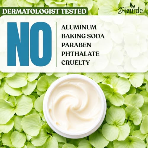 Natural Deodorant Cream for Sensitive Skin | Aluminum-Free & Stain-Free