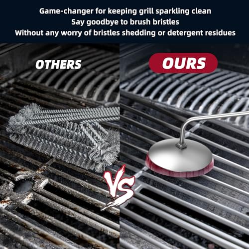 Onion Holder Grill Brush - Bristle-Free BBQ Cleaning Tool