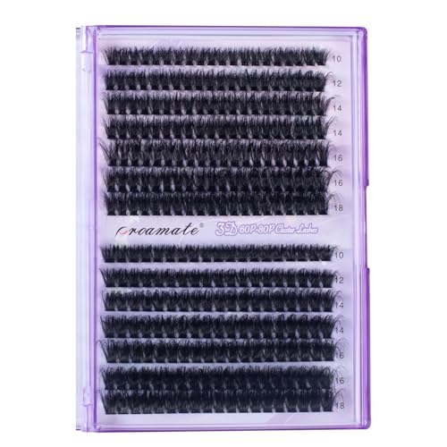 Proamate D Curl Individual Cluster Eyelashes - 270PCS 10-18mm Mix