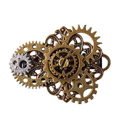 BLESSUME Brass Vintage Steampunk Hair Clip - Punk Gothic Style