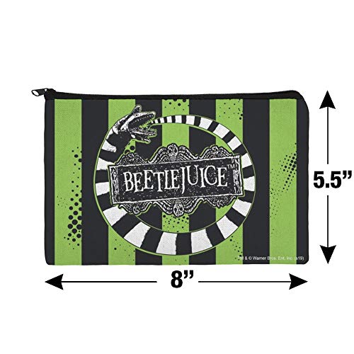 Beetlejuice Cosmetic Bag Organizer Pouch – Travel Makeup & Accessories Storage