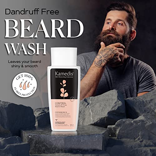 KAMEDIS Beard Wash Shampoo for Men - Dandruff Relief & Itch Control