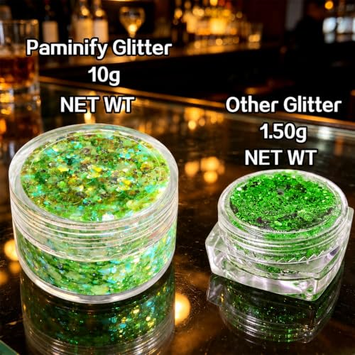 4 PCS Large Content Glow Face Body Glitter Gel, UV Black Light Neon