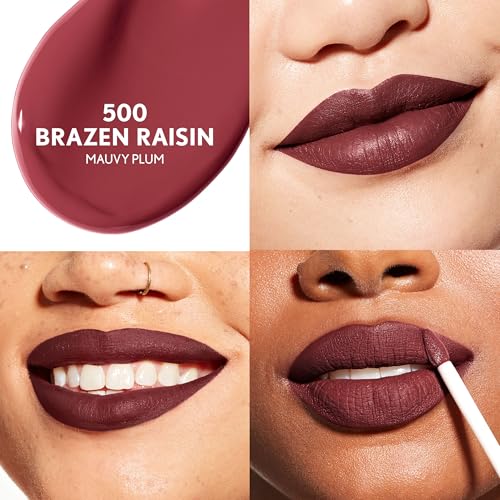 CoverGirl Outlast Velvet Matte Lipstick - 500 Brazen Raisin, Vegan