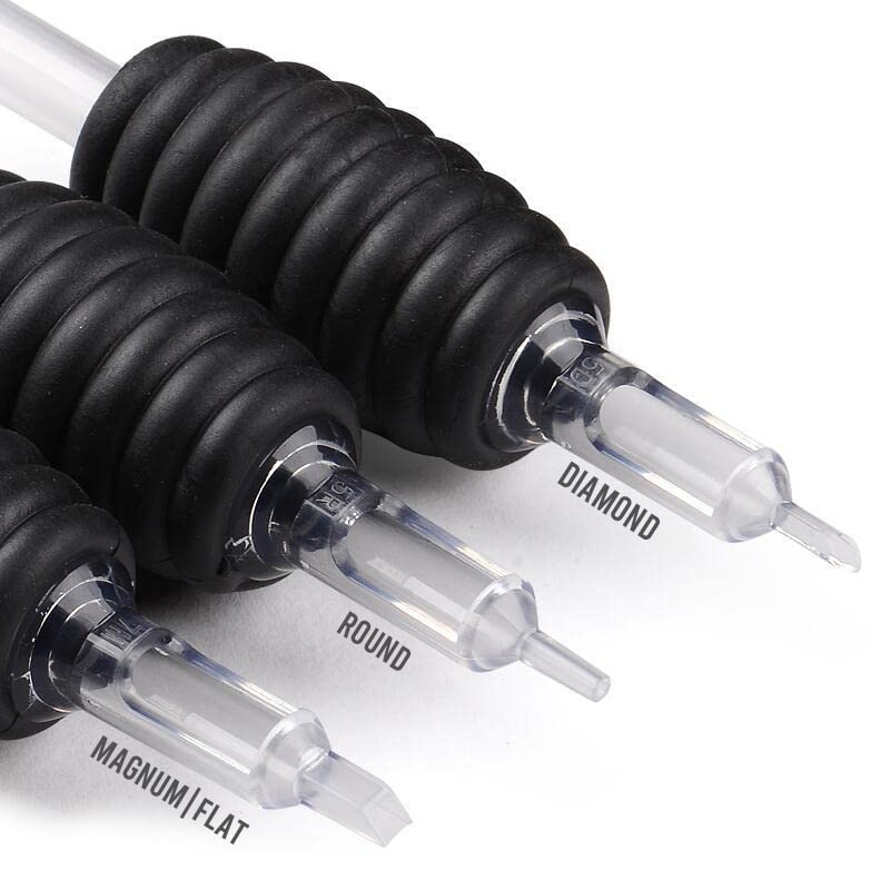 Hildbrandt Freeflow Disposable Tattoo Tube with 1" Grip - 14 Diamond Tip