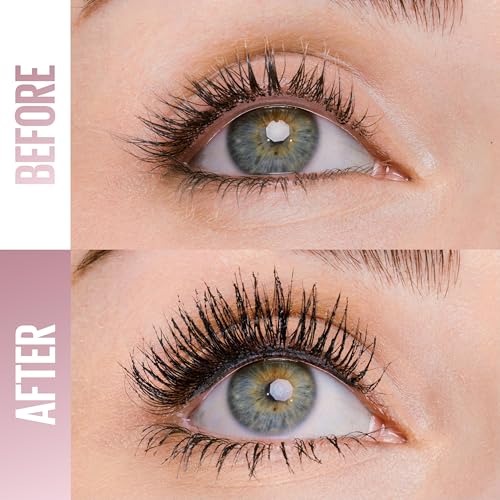 Maybelline Lash Sensational Sky Tubes Mascara - 24HR Length & Volume, Very Black