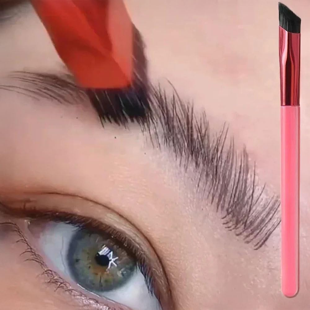 1 Piece Professional Wild Eyebrow Makeup Brush Square Styling Precise Line Depicted Brushes Beauty Makeup Tools,14.5cm (Black)
