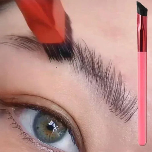 1 Piece Professional Wild Eyebrow Makeup Brush Square Styling Precise Line Depicted Brushes Beauty Makeup Tools,14.5cm (Black)
