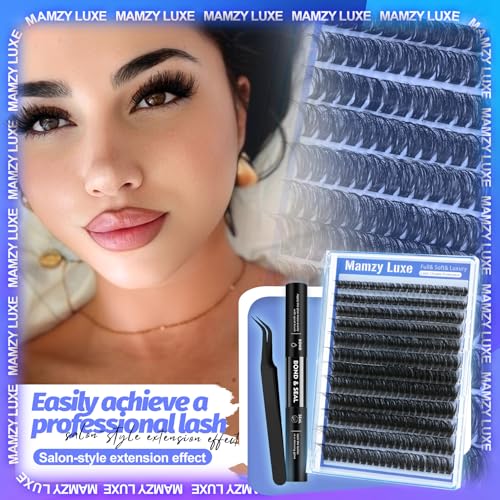 MAMZY LUXE Eyelash Clusters Kit - 240PCS 10-18MM D Curl