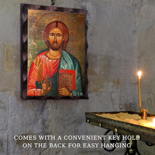 Greek Orthodox Icon of Jesus Pantokrator - 6.3" x 4.7"