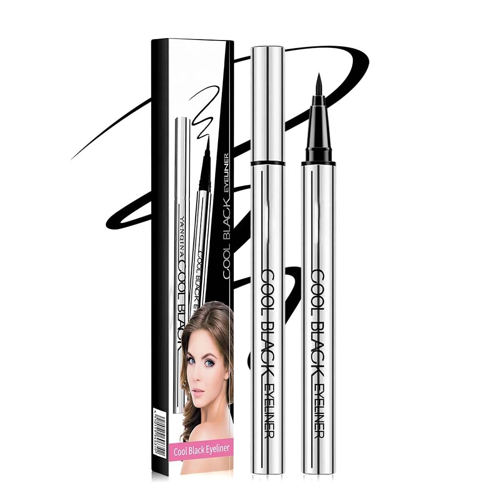 Waterproof Liquid Eyeliner Pen - Long Lasting, Matte Finish, Quick-Drying, Smudge-Proof | Black & Brown Colors