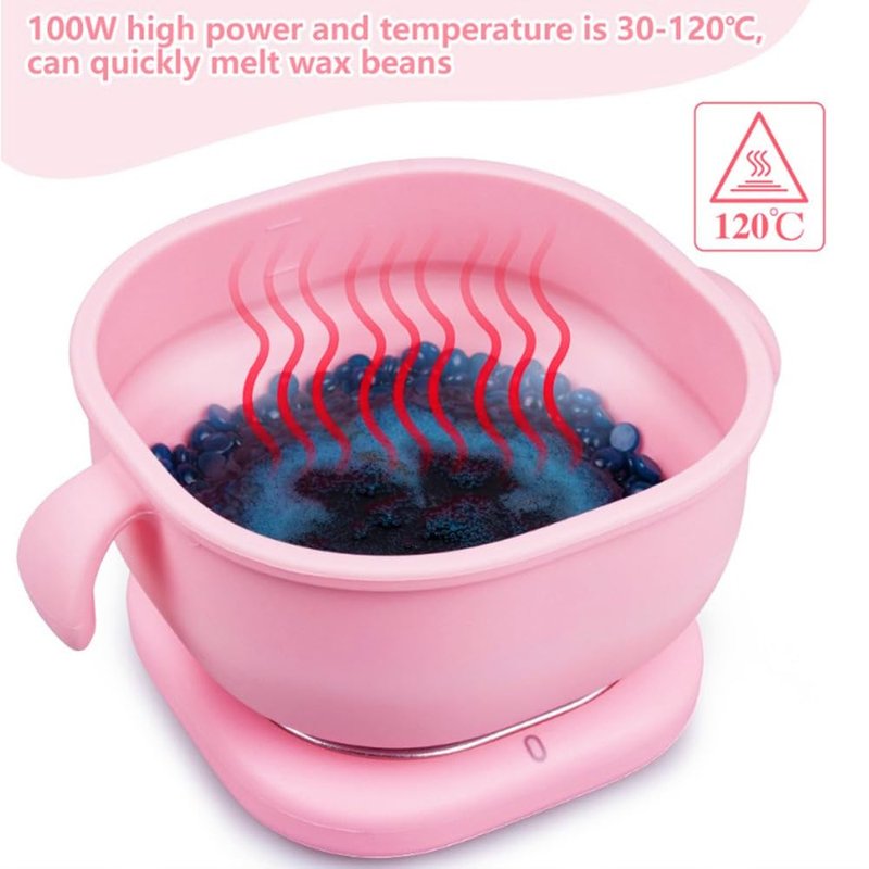 HURRISE Electric Hot Wax Warmer Machine for Hair Removal, 400ml Removal Wax Heater, 100W Silicone Pot Liner, High Power Performance, Large Capacity, Versatile Usage, Easy to Clean