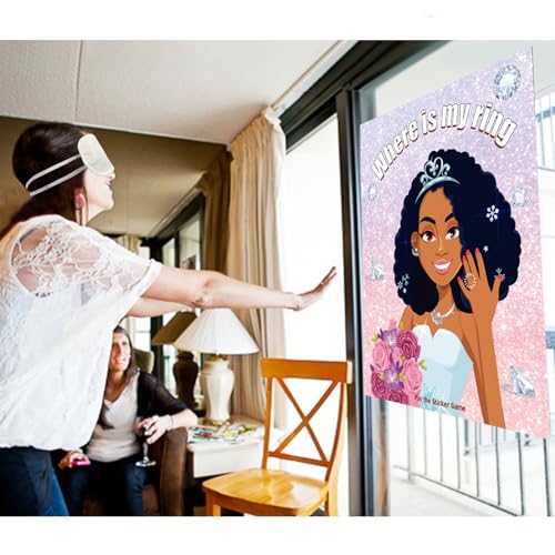 Pin the Ring on the Bride Game for Bridal Shower & Bachelorette Party