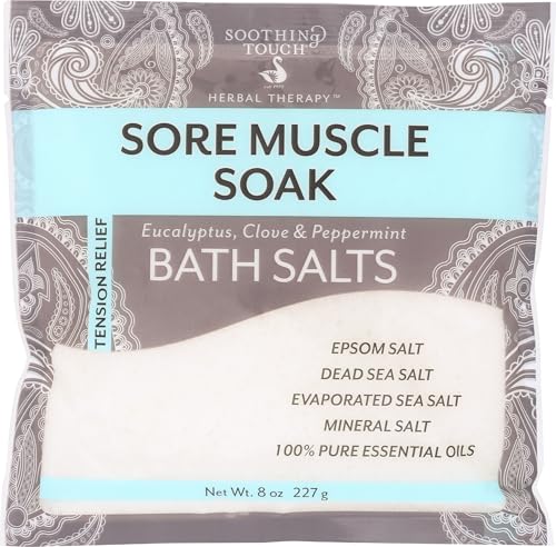 Soothing Touch Peppermint Sore Muscle Soak Bath Salts - 8 Oz