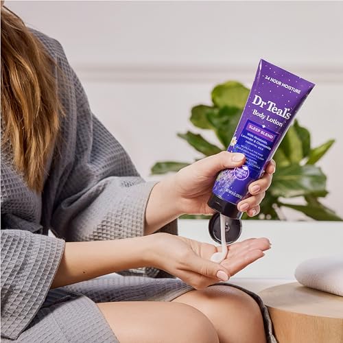 Dr Teal's Sleep Body Lotion with Melatonin & Essential Oils, 8 oz (Pack of 3)