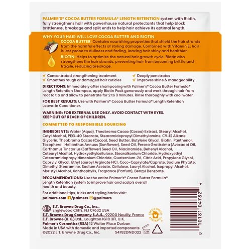 Palmer's Cocoa Butter Biotin Length Retention Treatment, 3 Pack