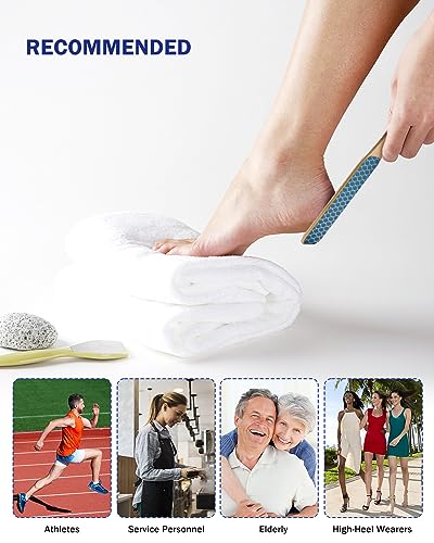 BEZOX Bamboo Foot File Callus Remover - Double-Sided for Smooth Feet