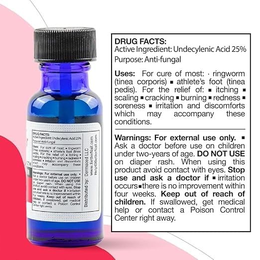 Rejuvica Extra Strength Nail Fungus Treatment - 25% Undecylenic Acid Antifungal Solution | Supports Healthy Nails with 6 Natural Oils