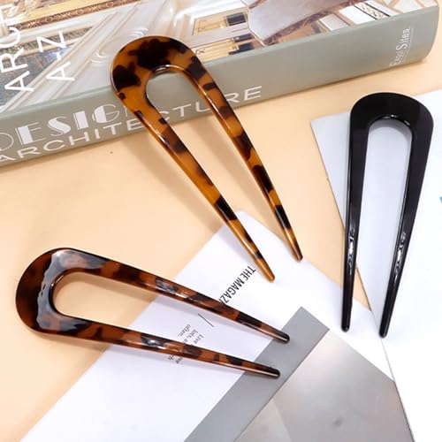 Canitor 5.4-Inch Large Tortoise Shell Hair Pin for Thick Hair