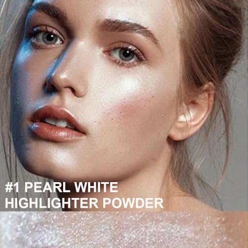 Pearl White Glitter Spray for Face & Body - Long Lasting Highlighter