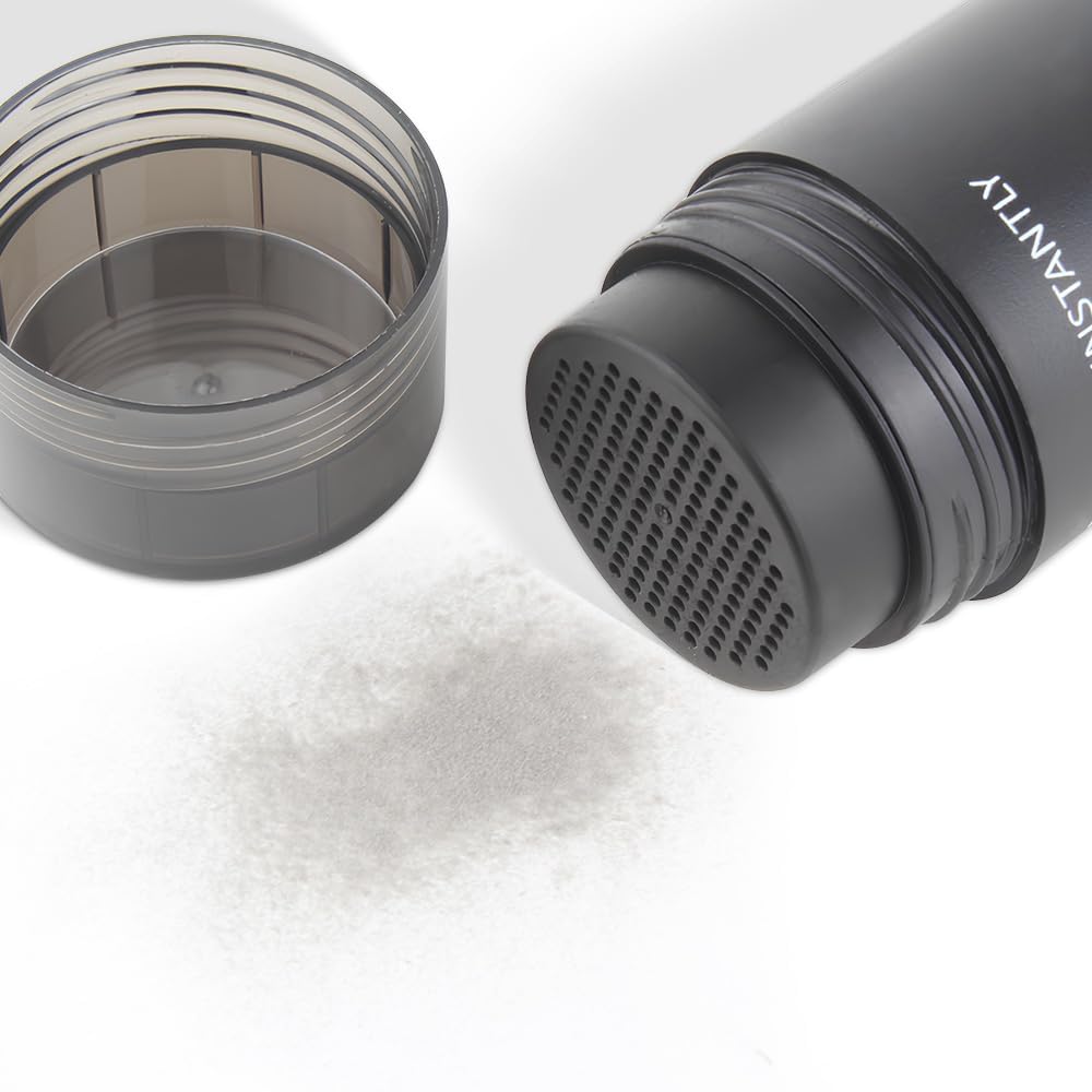 Hair Building Fibers for Thinning Hair - All-Natural Volume Powder | 0.98 Oz Gray Bald Spot Concealer for Men & Women
