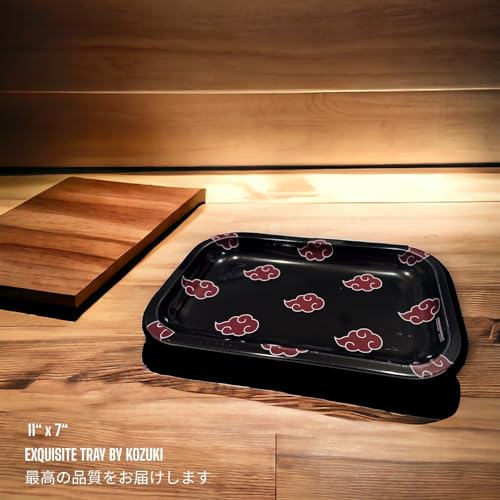 Anime Rolling Tray - 11x7 Inch Gold Plated Metal Tray