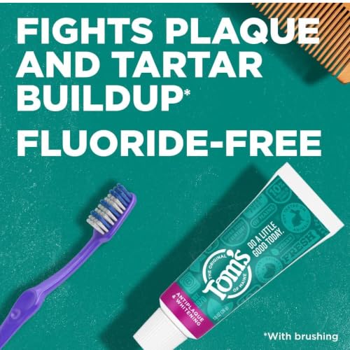 Tom's of Maine Antiplaque Tartar Control Whitening Toothpaste 2 Pack, Peppermint