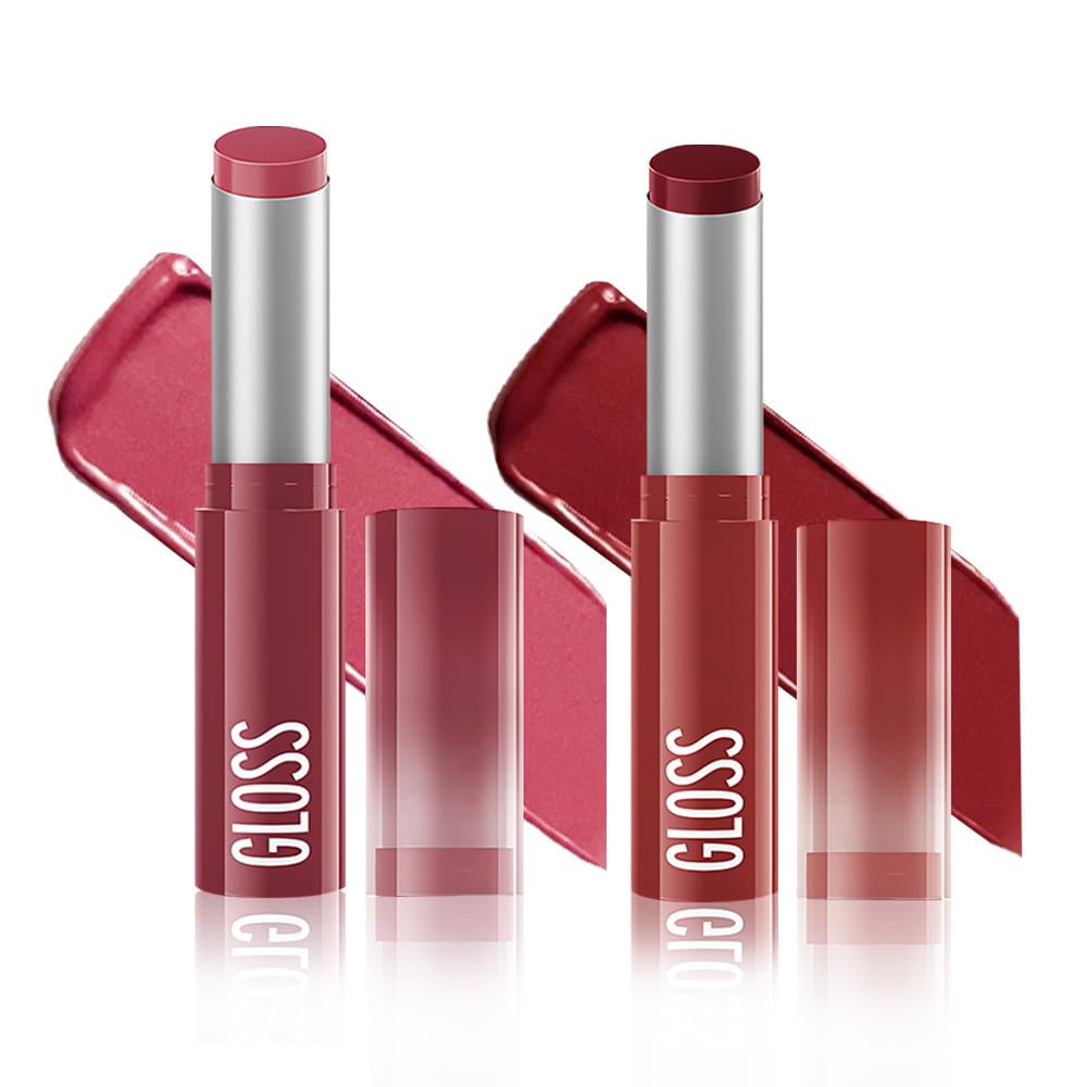 Brown Honey Lipstick | Tinted Moisturizing Lip Balm for Dry Lips - Vegan Hydrating Gloss, Sheer Lightweight Makeup, 1Pc