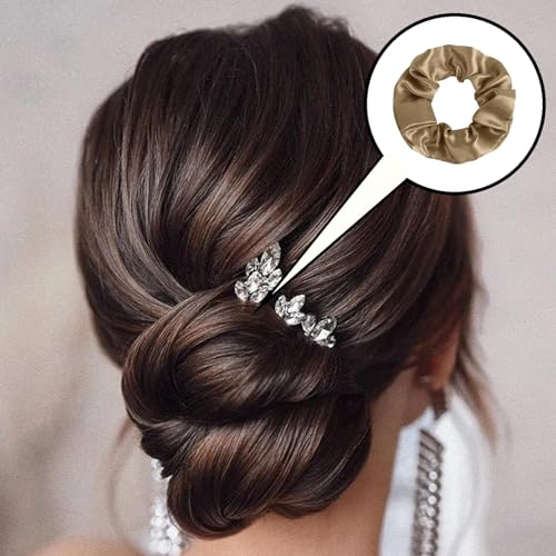 Mimalexin 50-Piece Velvet Hair Scrunchies Set - Soft Elastic Hair Ties