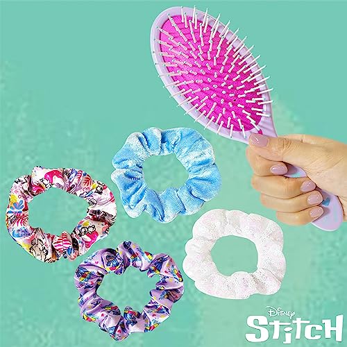 LUV HER Lilo & Stitch Hair Accessory Set - 9" Brush & 4 Scrunchies