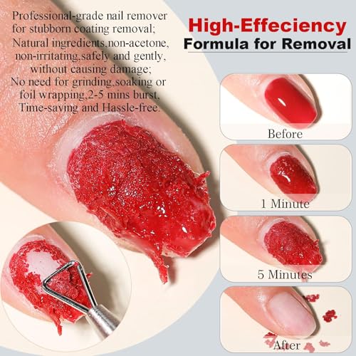 LOUINSTIC Gel Polish Remover - 15ml Acetone-Free & Fast