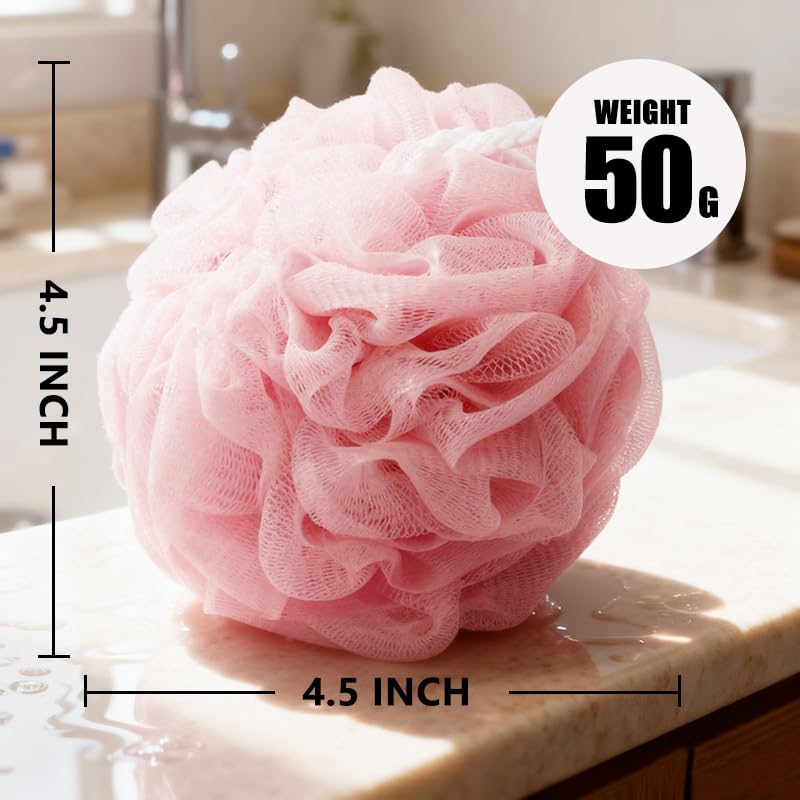 Exfoliating Shower Loofah Sponge - 4 Color Body Scrubber