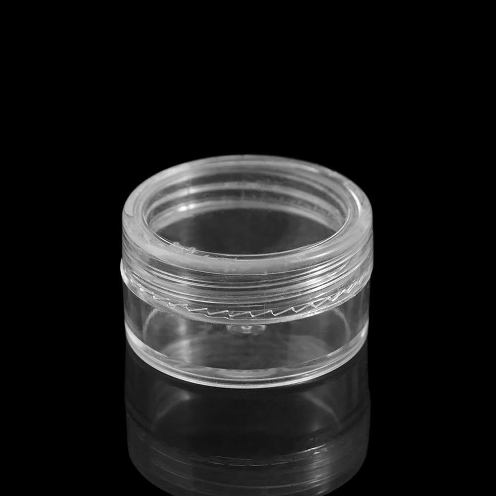 Clear Cream Jar Sub-bottling Mini Multi-purpose Cosmetics Empty Bottle Empty Plastic Small Round Jars Women(5g)