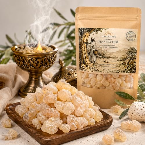 Premium Somali Frankincense Resin Tears for Aromatherapy & Meditation - 30g & 130g