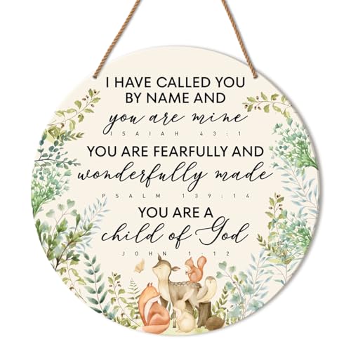 Christian Nursery Wall Decor - Rustic Baby Room Sign