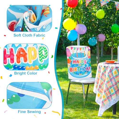 Birthday Chair Covers for Classroom & Office - 2 Pack (Blue)
