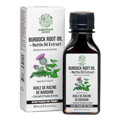 Siberian Green Burdock Oil & Nettle Oil Extract for Hair Growth - 100ml