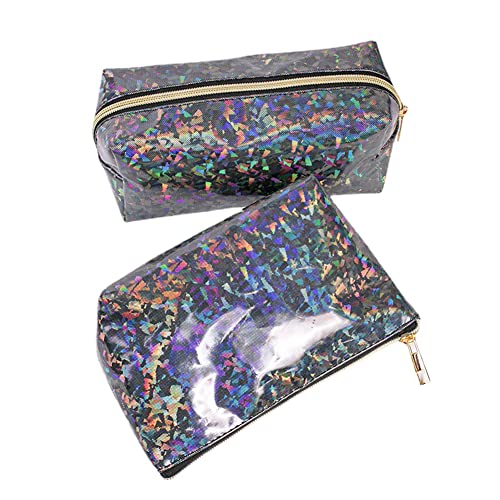 FITINI 3-Piece Makeup Bag Set, Waterproof Travel Cosmetic Organizer