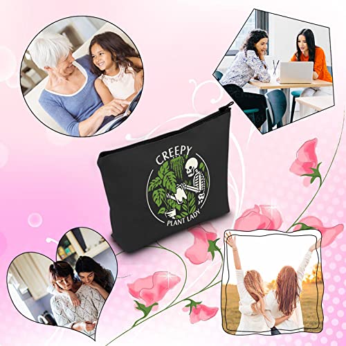 Creepy Plant Lady TSOTMO Makeup Bag | Multifuntional Zipper Pouch for Cosmetics & More - Housewarming Gift