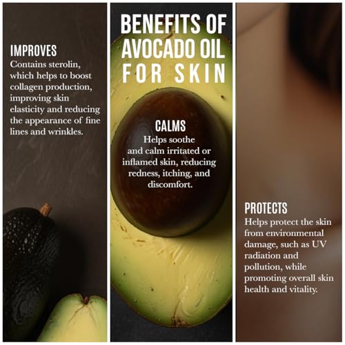 Organic Avocado Oil - Cold Pressed Moisturizer for Skin & Hair